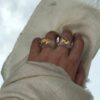 Chaand Phool Clear Quartz Crystal Ring